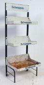 A vintage retro shop advertising / point of sale shop display case for Schweppes soft drinks.