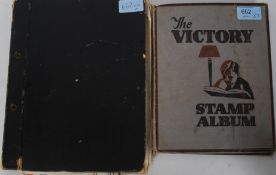 2  early 20th century Stamp album to include many countries including 19th and 20th century from