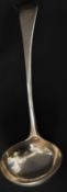 A hallmarked silver Georgian ladel