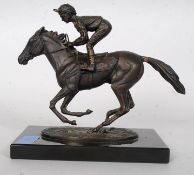 David Cornell - Modern 20th century bronze figure - Champion Finish,