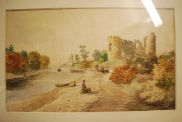 A Lyric, early 20th century watercolour. Framed and glazed.