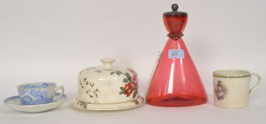 A collection of vintage and Victorian ceramics and glass,