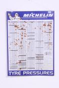 An original vintage Michelin Tyres tin advertising garage sign,