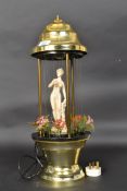 A 1970's retro kitsch lady in waterfall table lamp ( see illustration )