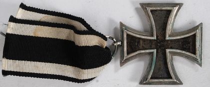 A First World War German Iron Cross complete with ribbon marked D 800 to loop for Carl Dillenius,