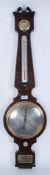 A 19th century Bano barometer having mercury back with thermometer.