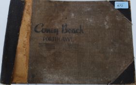 A 1930's photo album / portfolio pertaining to Porthcawl Recreations Coney Beach Porthcawl,
