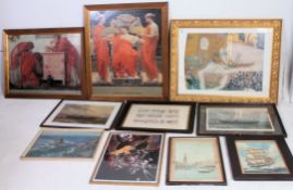 A collection of various pictures and prints from the 20th century ( see illustrations )