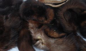 A collection of assorted ladies furs
