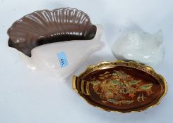 A collection of china to include Carltonware Rouge Royale dish, Poole shell,