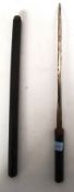 An Antique  Leather military Swagger Sword Stick,