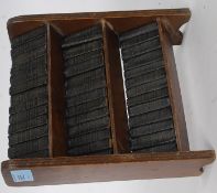 A miniature collection of 40 miniature leather bound books - William Shakespeare being printed by