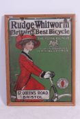 An original Pre-War Edwardian large format pictorial enamel sign,