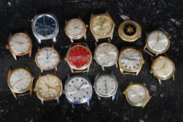 A collection of 16 assorted vintage watches to include Lorex, Sekonda, Splendid,