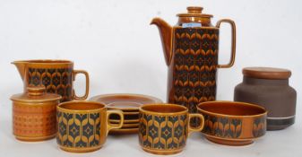 A vintage retro 1960's Hornsea Heirloom part tea service comprising cups, saucers, plates,