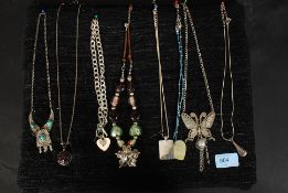 A collection of 8 necklaces dating from the late 20th century  ( see illustrations) some being