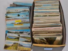A box of assorted mixed postcards - early to mid 20th century. Approx 500 in total.