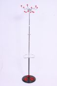 A 1960's retro chrome atomic / sputnik hat / coat stand having terraced base complete with the