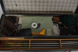 A 20th century Welsh cased archery set comprising arrows etc all set within carry case