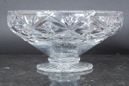 A Thomas Webb crystal bowl.