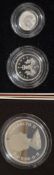 1990 Royal Mint Silver Proof Five Pence Two-Coin Set in Presentation Box 1601405 together with a