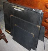 A collection of vintage artist folios - various examples from the mid 20th century.