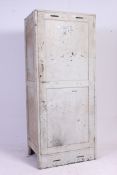 A vintage industrial military painted locker.