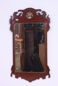 A Victorian large mahogany pier  wall mirror,.