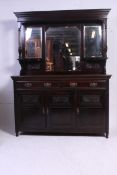 An Edwardian mirror back sideboard dresser,