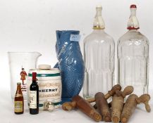 A collection of Breweriana to include soda syphons, gurgle jug, taps etc.