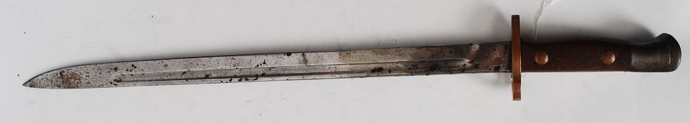 A 1907 pattern World War One Bayonet. The ricasse marked for Chappan with impressed no for L061.