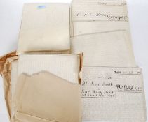A collection of indentures dating from the late 19th century all retaining to Bristol