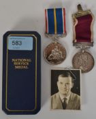 A Regular Army Long service and good conduct medal presented to 23754769 Warrant Officer 1st class