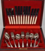 A contemporary canteen of cutlery awarded from the British Railway board having complete setting in