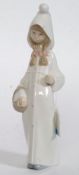 A Lladro figurine ' Shepherdess with Basket ' model no 4678 by Juan Juerta - retired 1992.
