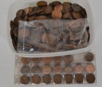 A large lot / collection of British early 20th century coins - pennies etc