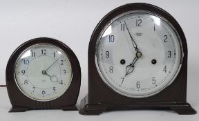 A 1930's Art Deco Smiths Electric bakelite clock together with a  bakelite Smiths Enfield 8 day