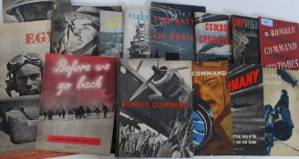 A collection of War Department booklets to include Bomber Command, The Battle of Britain,