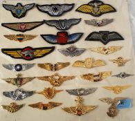 A good collection of Aviation badges of cloth and metal variants to include RAF PFA and FAE amongst