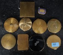 A collection of ladies compacts,