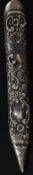 A hallmarked silver decorated ladies nail tool.
