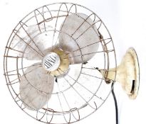 A good vintage industrial style ' Limit ' desk fan in enamel,