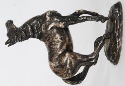 A fantastic hallmarked silver horse sculpture, ` Playing Up `, import marks for John Pinches,