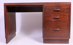 A 1920's Air Ministry mahogany clerks desk.