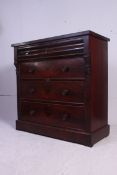 A Victorian Scottish mahogany chest of drawers,