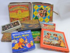 VINTAGE GAMES; A good selection of Edwardian and later toys and games to include Loom Box,