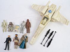 STAR WARS; A collection of 9x original 1970's Star Wars action figures,