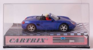 CATRIX; Original Cartrix 0202-A Porsche Boxter Cabrio Zenit Blue Scalextric style slot racing car,