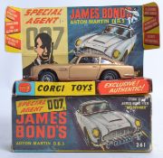 CORGI JAMES BOND; Original vintage Corgi James Bond 007 Gold Aston Martin DB5 No.