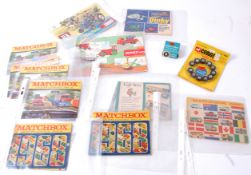 VINTAGE DIECAST EPHEMERA; A lovely collection of vintage Dinky,